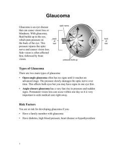 Glaucoma - Health Information Translations
