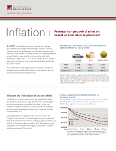 Fiche d`information – L`Essentiel sur l`inflation