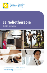 La radiothérapie