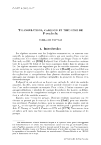 Triangulations, carquois et théorème de Ptolémée