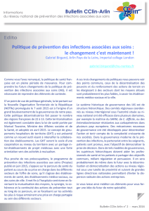 Politique de prévention des infections associées aux - CClin