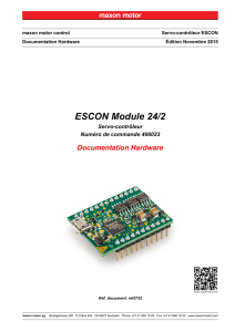ESCON Module 24/2 Documentation Hardware