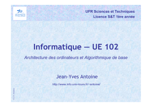 Informatique — UE 102