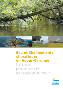 Eau et changements climatiques en Adour-Garonne