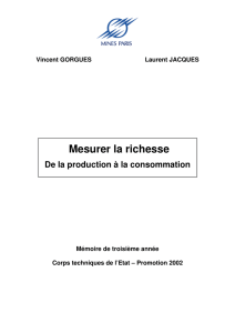 Mesurer la richesse - Les Annales des Mines