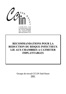 recommandations pour la reduction du risque - CClin