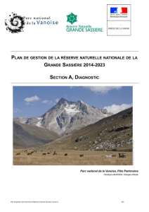 Plan de gestion de la Réserve naturelle de la Grande Sassière 2014