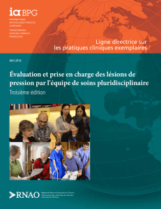 Évaluation et prise en charge des lésions de pression par l`équipe