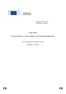 Livre vert - Financement à long terme - EUR-Lex