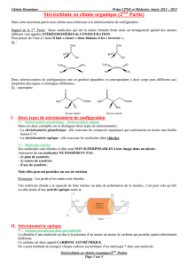 Stéréochimie en chimie organique (2ème Partie)