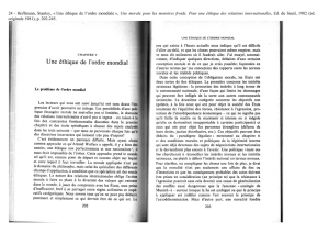 24 - Hoffmann, Stanley, « Une éthique de l`ordre mondiale », Une