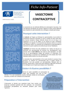 Vasectomie contraceptive