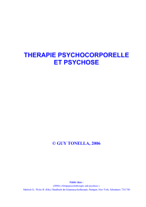 therapie psychocorporelle et psychose