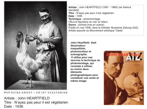 Artiste : John HEARTFIELD Titre : N`ayez pas peur il est végétarien