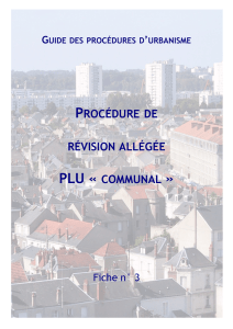 procédure de révision allégée plu « communal