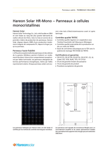 Hareon Solar HR-Mono – Panneaux à cellules monocristallines