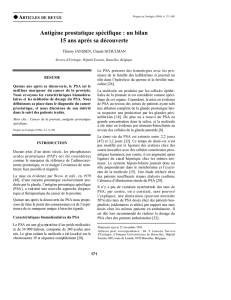 Antigène prostatique spécifique : un bilan 15 ans après sa découverte