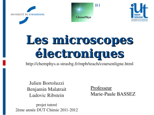 Les microscopes électroniques