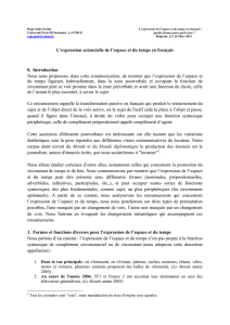 L`expression actancielle de l`espace et du temps en français 0