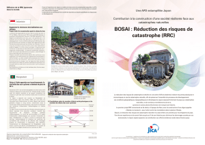BOSAI : Réduction des risques de catastrophe (RRC)
