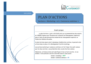 Plan d`actions