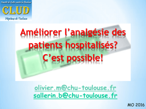 Quels patients? - (CHU) de Toulouse