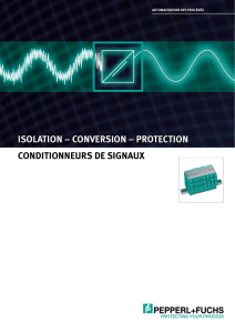Conditionneurs de signaux - Isolation-Conversion