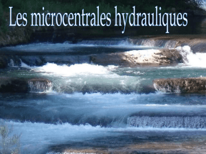 Les microcentrales hydrauliques