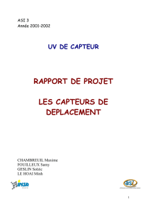 rapport de projet les capteurs de deplacement