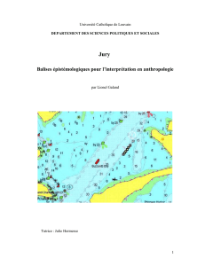 Balises épistémologiques pour l`interprétation en anthropologie