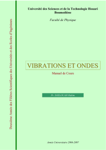 VIBRATIONS ET ONDES