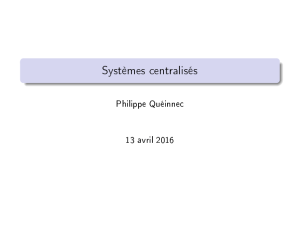 Introduction - Philippe Queinnec