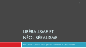 libéralisme et néolibéralisme