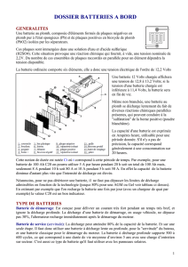 DOSSIER BATTERIES A BORD