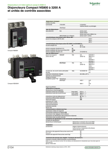Disjoncteurs Compact NS800 à 3200 A et unités