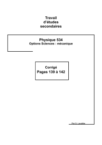Travail d`études secondaires Physique 534 Pages 139 à 142