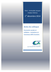 Actes du colloque