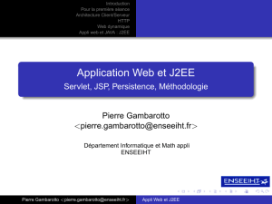 Application Web et J2EE