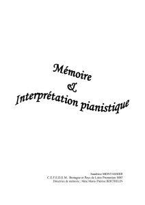 m-Mémoire et interprétation pianistique