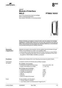 8665 Module d`interface WILO PTM50.16V01