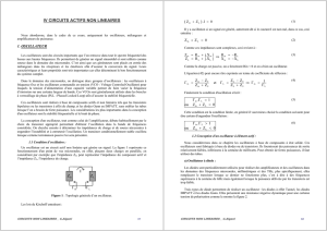 IV CIRCUITS ACTIFS NON LINEAIRES ( )