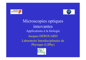 Microscopies optiques innovantes