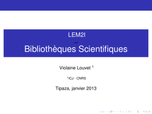 LEM2I – Bibliothèques Scientifiques