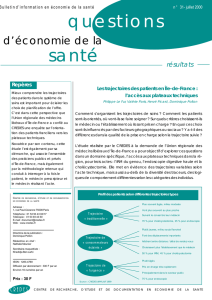 Les trajectoires des patients en Ile-de-France