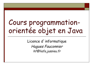 Cours programmation- orientée objet en Java