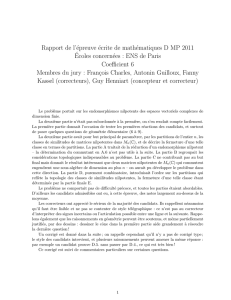 Rapport de l`épreuve écrite de mathématiques D - banques