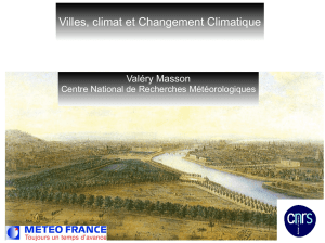Villes, climat et Changement Climatique