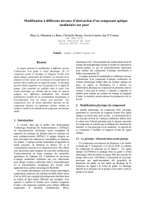 Modélisation à différents niveaux d`abstraction d`un