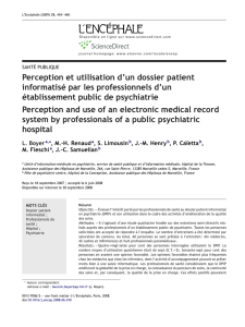 Perception and use of an electronic medical record system by