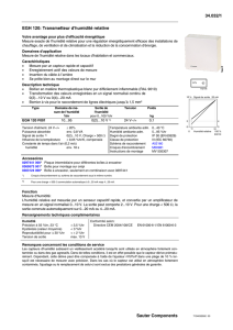 34.032/1 Sauter Components EGH 120: Transmetteur d`humidité